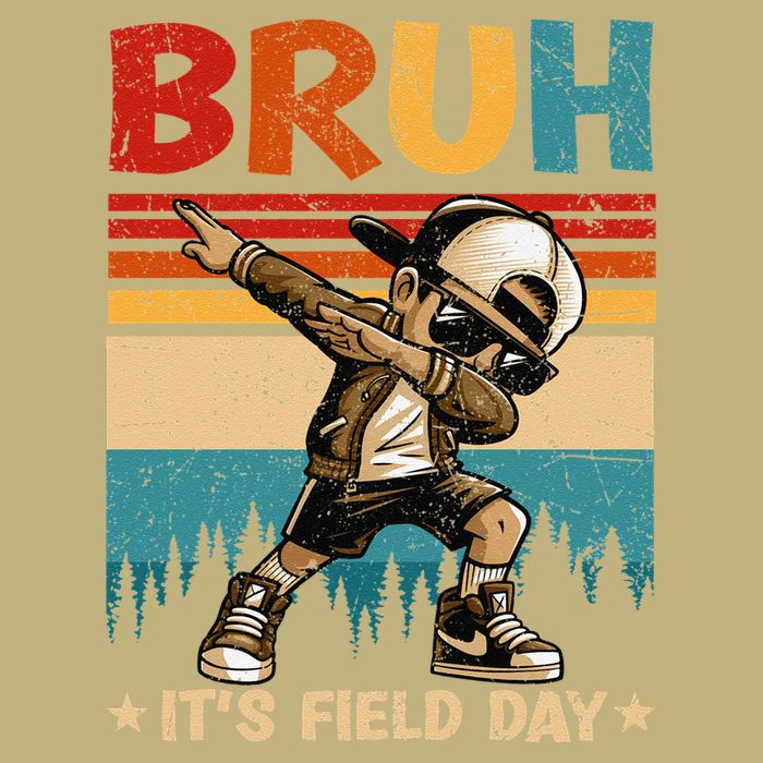 Happy Field Day Dabbing Bruh Its Field Day Teacher Gift Long Sleeve Shirt