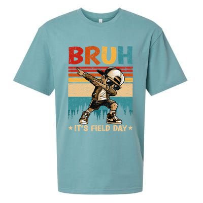 Happy Field Day Dabbing Bruh Its Field Day Teacher Gift Sueded Cloud Jersey T-Shirt