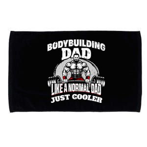 Happy FatherS Day Powerlifting Bodybuilding Dad Gym Gift Microfiber Hand Towel