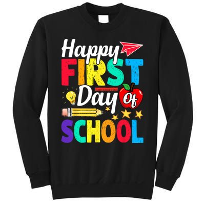 Happy First Day Of School Cute Funny Back To School Sweatshirt