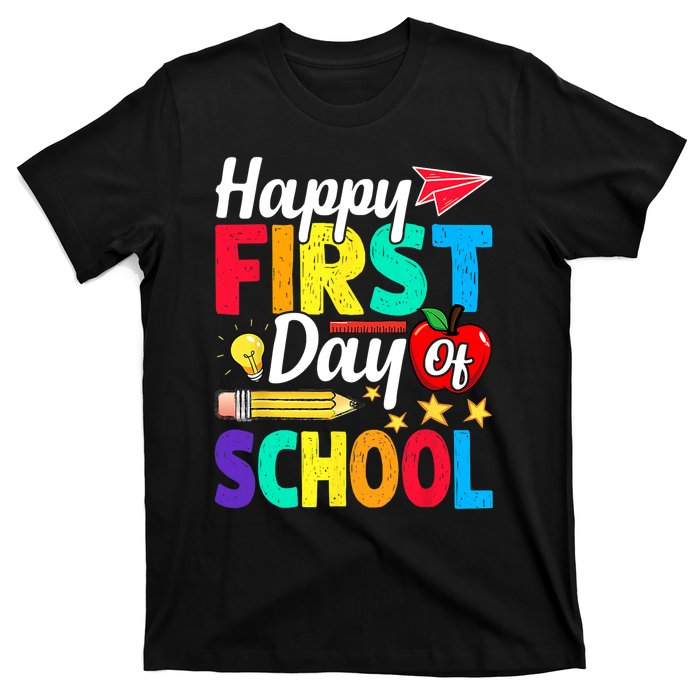 Happy First Day Of School Cute Funny Back To School T-Shirt