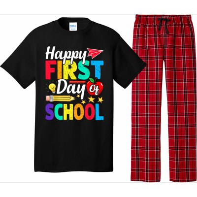 Happy First Day Of School Cute Funny Back To School Pajama Set