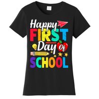 Happy First Day Of School Cute Funny Back To School Women's T-Shirt