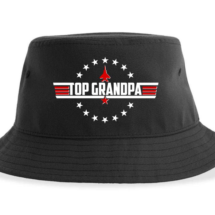 Happy Father's Day Top Grandpa Sustainable Bucket Hat