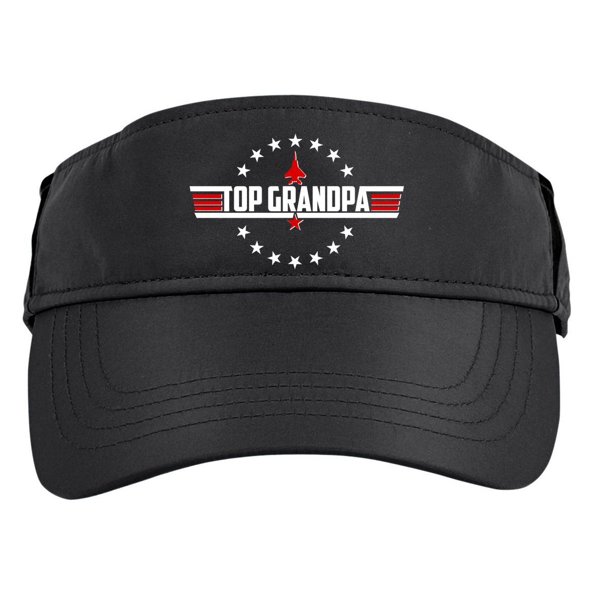 Happy Father's Day Top Grandpa Adult Drive Performance Visor