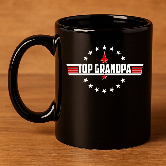Happy Father's Day Top Grandpa 11oz C Handle Ceramic Mug
