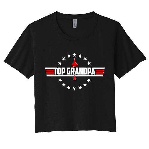 Happy Father's Day Top Grandpa Crop Top