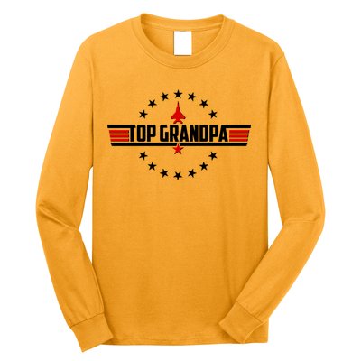 Happy Father's Day Top Grandpa Long Sleeve Shirt