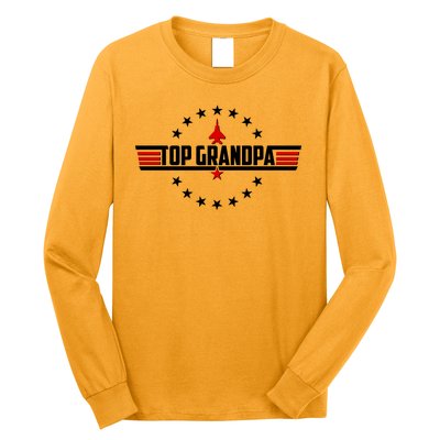 Happy Father's Day Top Grandpa Long Sleeve Shirt