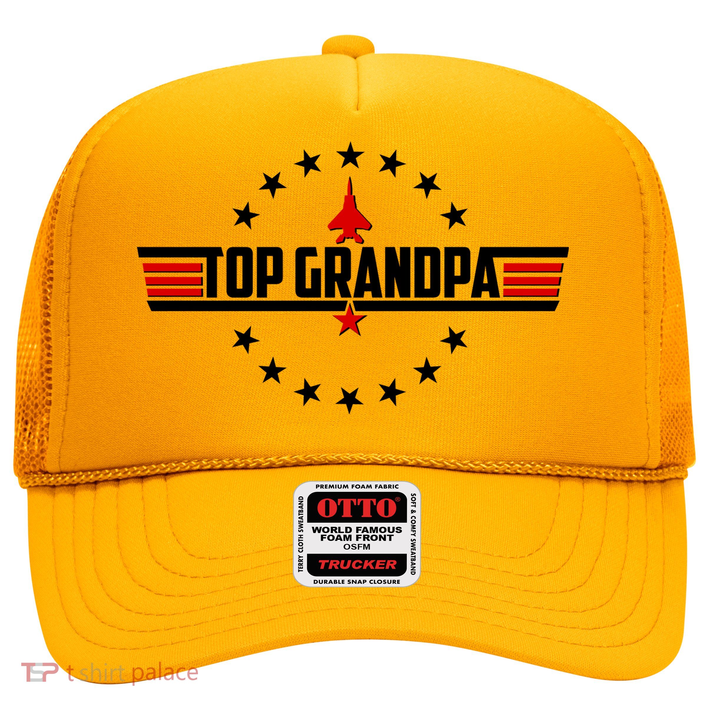 Happy Father's Day Top Grandpa Trucker Hat