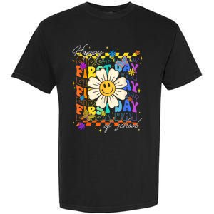 Happy First Day Of School Cute Funny Back To School Garment-Dyed Heavyweight T-Shirt