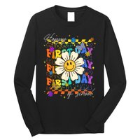 Happy First Day Of School Cute Funny Back To School Long Sleeve Shirt