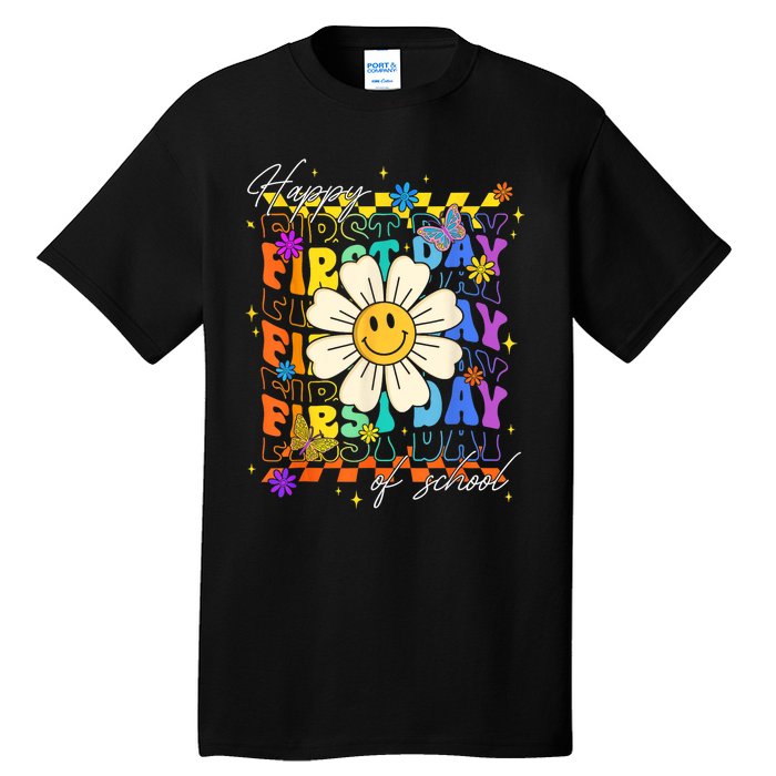 Happy First Day Of School Cute Funny Back To School Tall T-Shirt