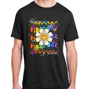 Happy First Day Of School Cute Funny Back To School Adult ChromaSoft Performance T-Shirt