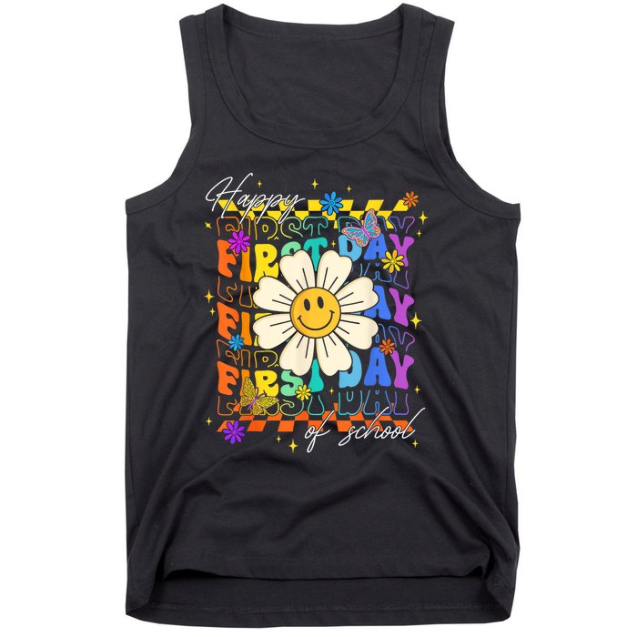 Happy First Day Of School Cute Funny Back To School Tank Top