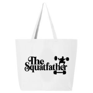 Happy FatherS Day The Squat Father Weightlifting Dad Gift 25L Jumbo Tote