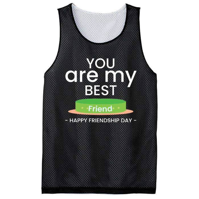 Happy Friendship Day Celebration Mesh Reversible Basketball Jersey Tank