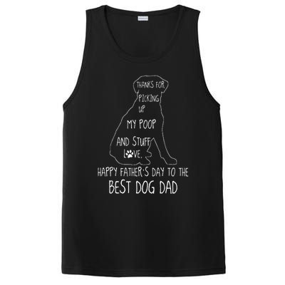 Happy Fathers Day Dog Dad Thanks For Picking Up My Poop PosiCharge Competitor Tank