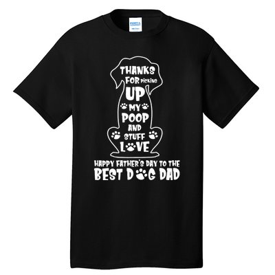 Happy FatherS Day Dog Dad Tall T-Shirt