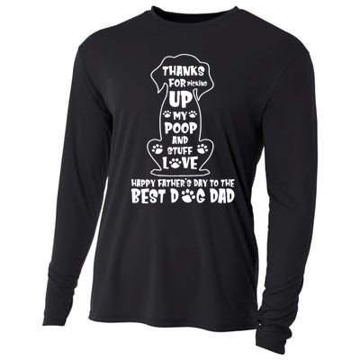 Happy FatherS Day Dog Dad Cooling Performance Long Sleeve Crew