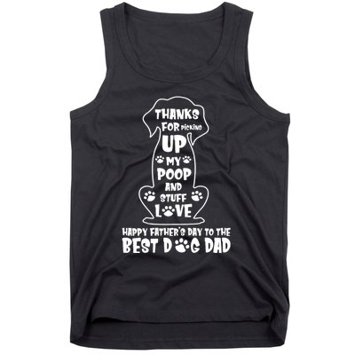 Happy FatherS Day Dog Dad Tank Top