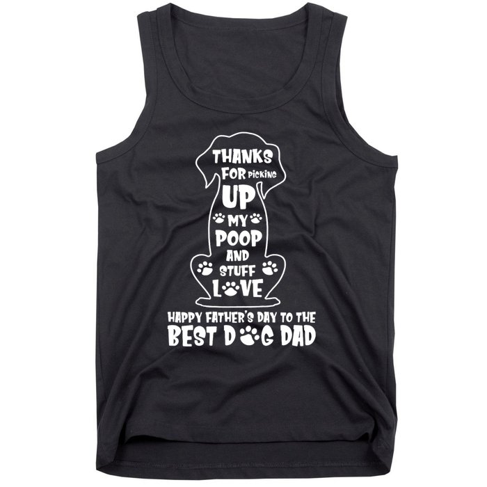 Happy FatherS Day Dog Dad Tank Top