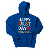 Happy First Day Of Preschool Student Teacher Preschool Gift Kids Hoodie