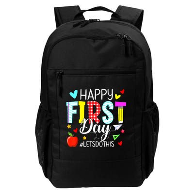 Happy First Day Lets Do This Welcome Back To School Teacher Backpack