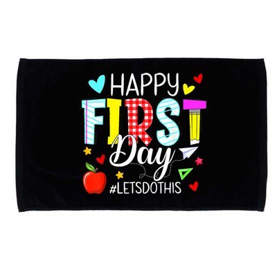 Happy First Day Lets Do This Welcome Back To School Teacher Microfiber Hand Towel