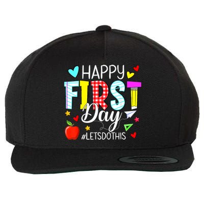 Happy First Day Lets Do This Welcome Back To School Teacher Wool Snapback Cap