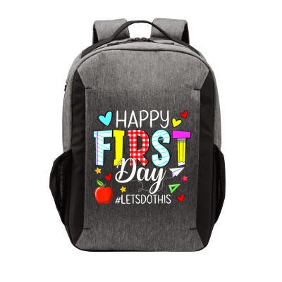 Happy First Day Lets Do This Welcome Back To School Teacher Vector Backpack