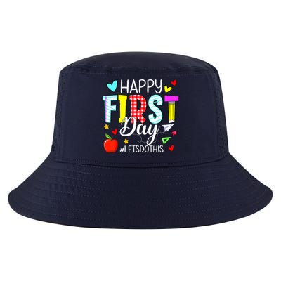 Happy First Day Lets Do This Welcome Back To School Teacher Cool Comfort Performance Bucket Hat