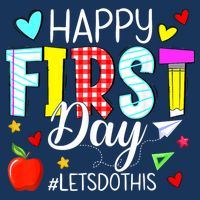 Happy First Day Lets Do This Welcome Back To School Teacher 16 in Basic Backpack