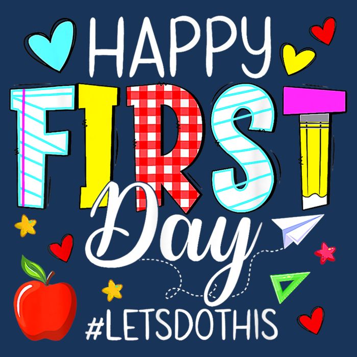 Happy First Day Lets Do This Welcome Back To School Teacher 16 in Basic Backpack