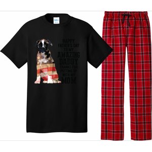 Happy Fathers Day To My Amazing Daddy Boxer Dog Pajama Set