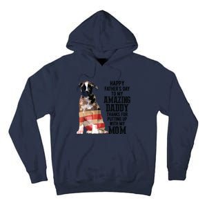 Happy Fathers Day To My Amazing Daddy Boxer Dog Tall Hoodie