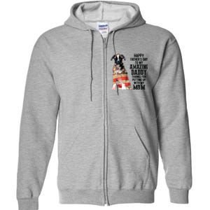 Happy Fathers Day To My Amazing Daddy Boxer Dog Full Zip Hoodie