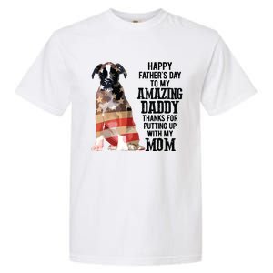 Happy Fathers Day To My Amazing Daddy Boxer Dog Garment-Dyed Heavyweight T-Shirt