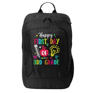 Happy First Day Of 3rd Grade Back To School Teachers City Backpack