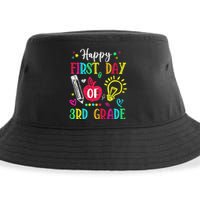 Happy First Day Of 3rd Grade Back To School Teachers Sustainable Bucket Hat