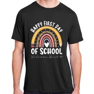 Happy First Day Of School Teacher Student Back To School Adult ChromaSoft Performance T-Shirt