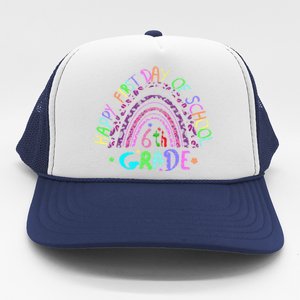 Happy First Day Of School 6Th Grade Gift Trucker Hat