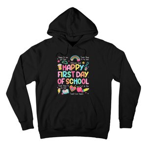 Happy First Day Of School Teacher Back To School Hoodie