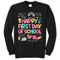 Happy First Day Of School Teacher Back To School Sweatshirt