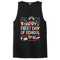 Happy First Day Of School Teacher Back To School PosiCharge Competitor Tank