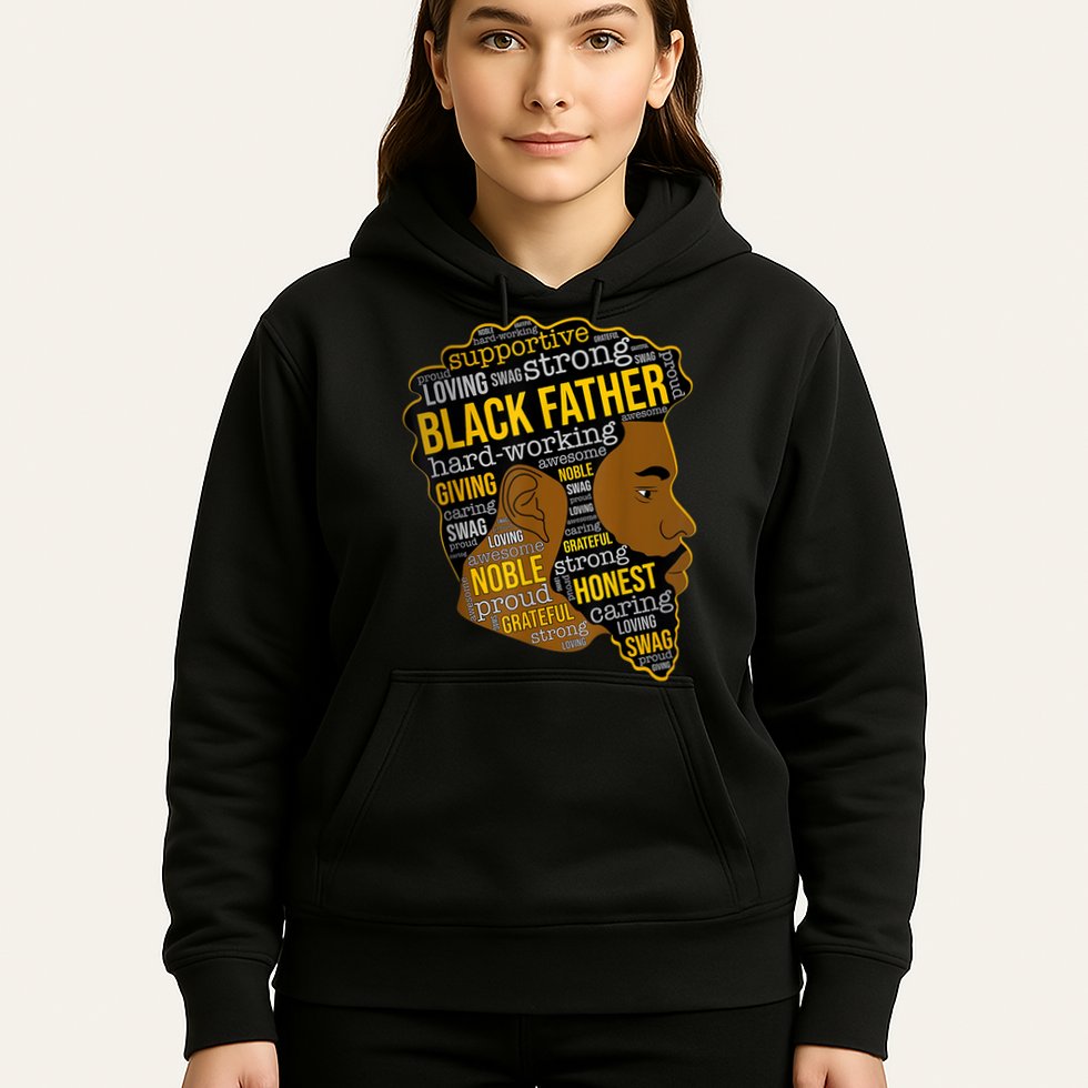 Happy Father Day Black Father King Afro African Man Hoodie