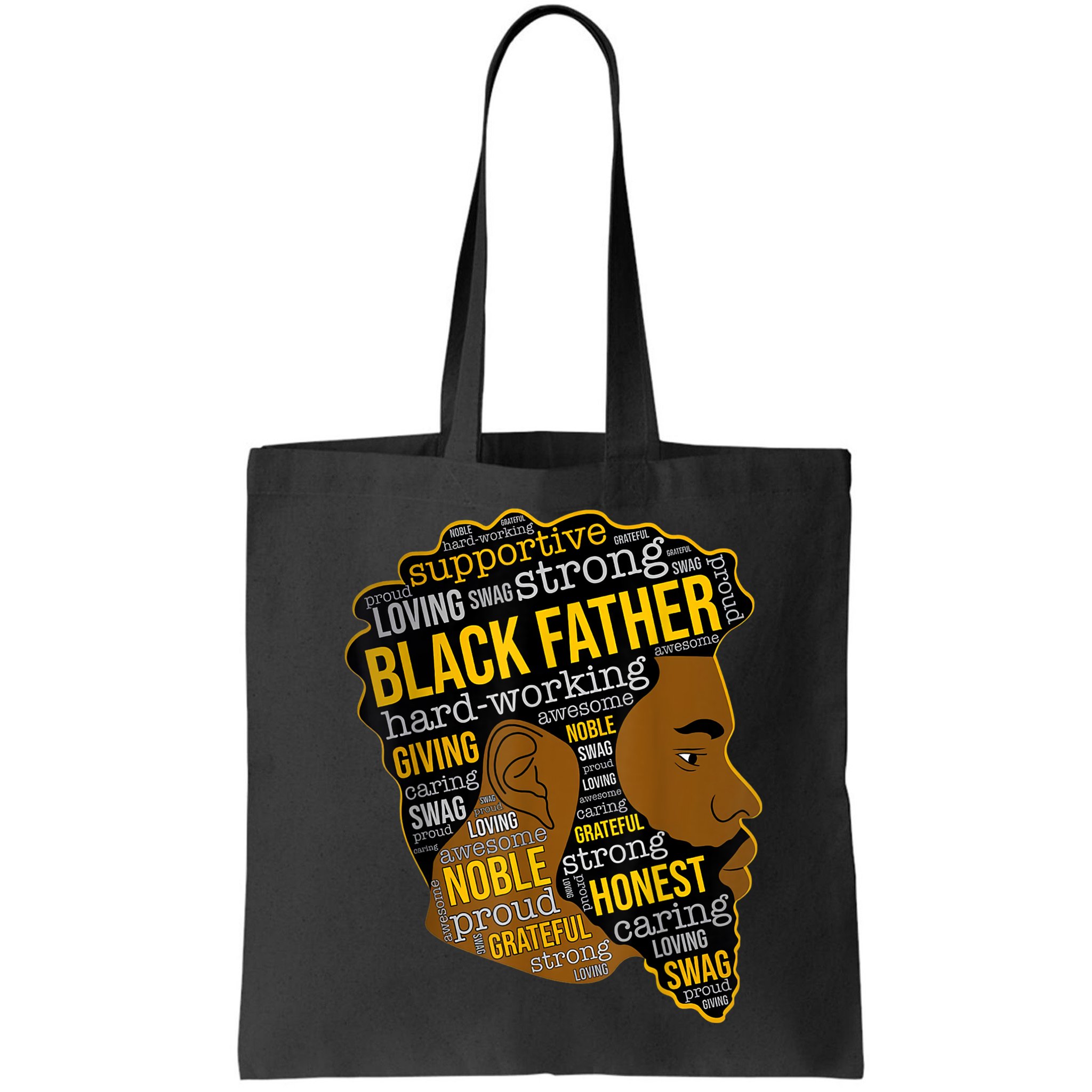 Happy Father Day Black Father King Afro African Man Bag