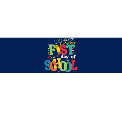 Happy First Day Of School Back To School Teacher Student Bumper Sticker