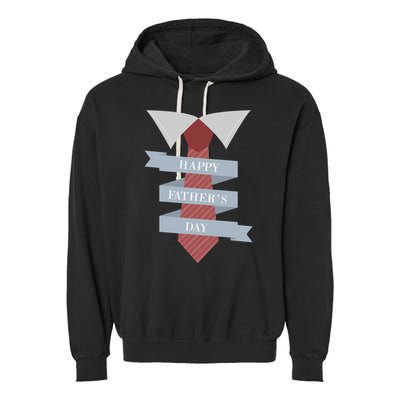 Happy Father's Day Tie Garment-Dyed Fleece Hoodie