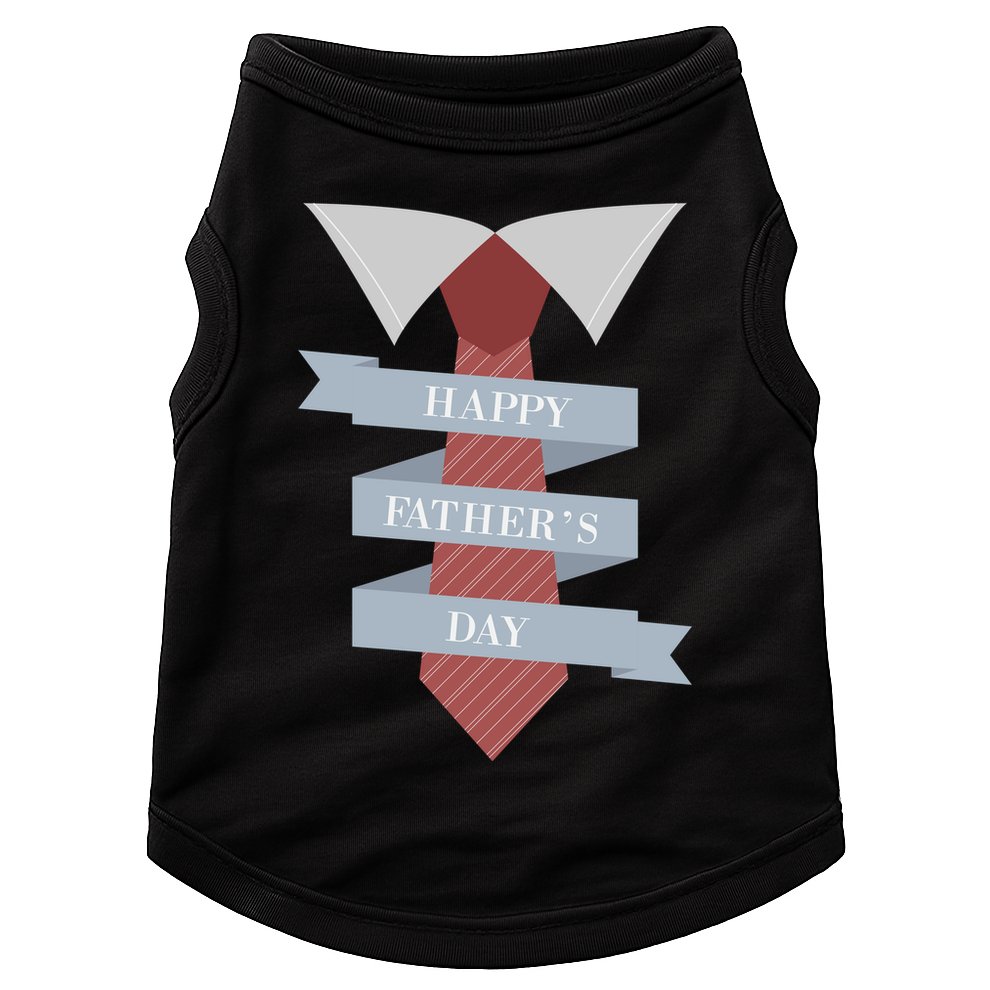 Happy Father's Day Tie Doggie Tank